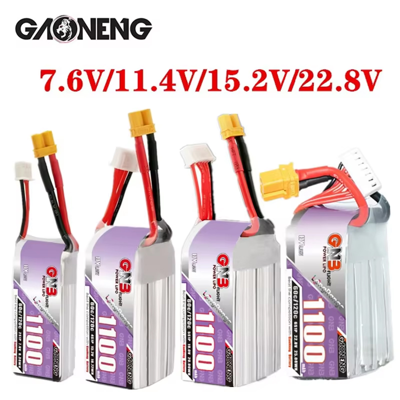 GNB 1100mAh 2S 3S 4S 6S 60C/12 - Drone Racing Battery recensione e prezzo
