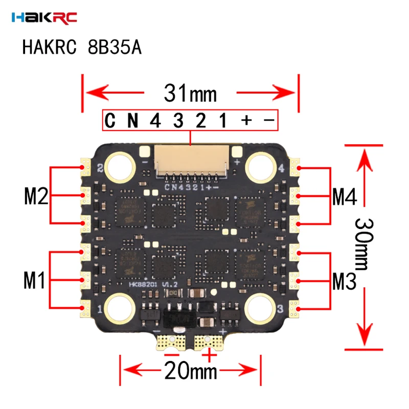 HAKRC F7220 V2 F7 Mini Control - Drone Racing Flight Controller recensione e prezzo